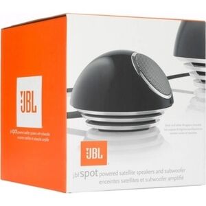 NEW! JBL Spot Black and Silver Portable Speakers